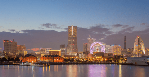 Vista de Yokohama.